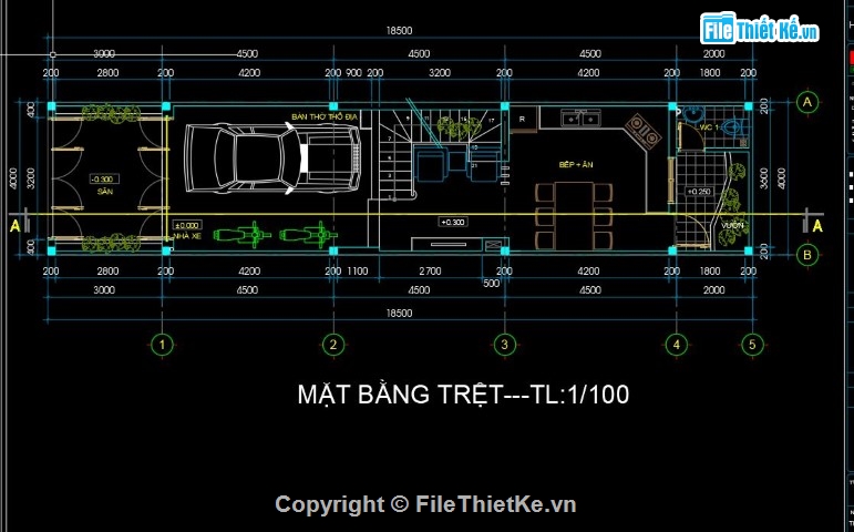 Bản vẽ nhà phố,nhà phố 4 tầng,nhà 4 tầng